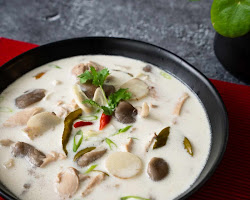 Tom Kha Gai Thai dish. A Guide to Thai Cuisine