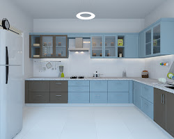 L-shaped kitchen design -functional and stylish kitchen