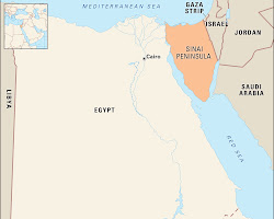 Sinai Peninsula-Egypt-map