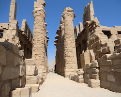 Respectful of the Temple of Seti I and its surroundings in Abydos-Egypt.