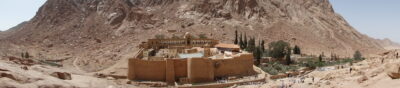 A panorama of St Catherine's Monastery-Sainai-Egypt-Asia