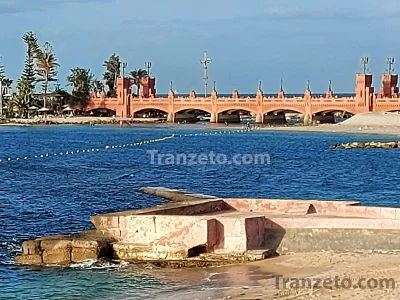 The Stanley Bridge, sea view. Alexandria-Egypt