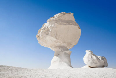 Safari in Egypt. Egyptian White Desert.