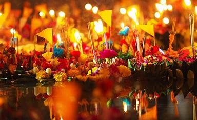 Loy Krathong festival. Thailand